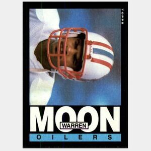 Topps 1985 Warren Moon Houston Oilers Rookie Card